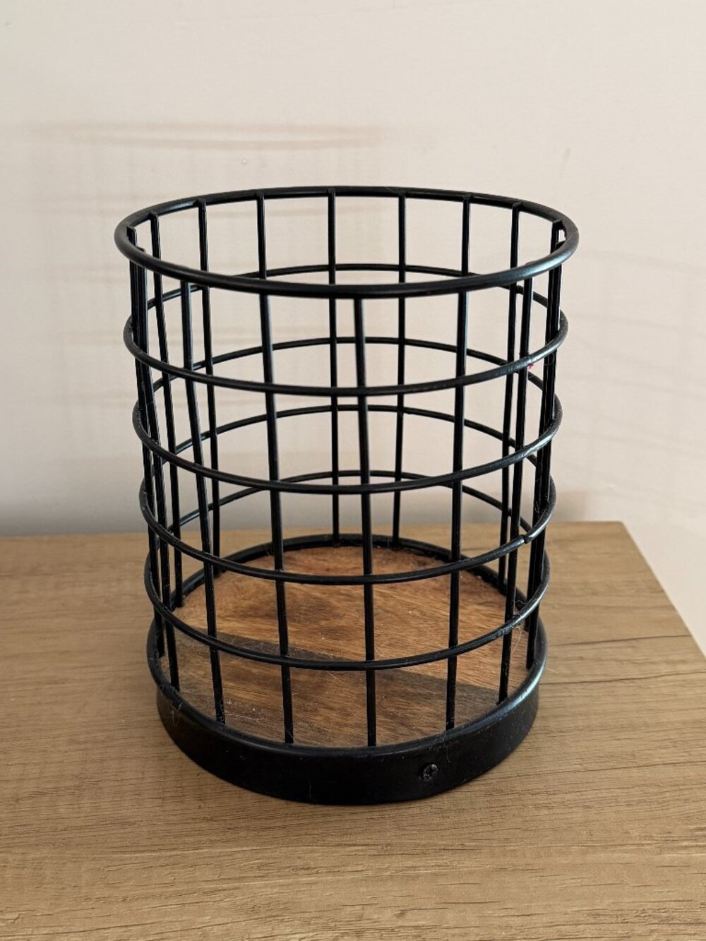 Iron and Mangowood Wire Utensil Holder Black - Threshold™